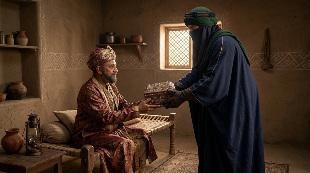 حَظُّ الْبِنْتِ: الْهَدِيَّةُ الْغَرِيبَةُ